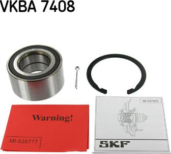 SKF VKBA 7408 - Подшипник ступицы колеса, комплект autospares.lv