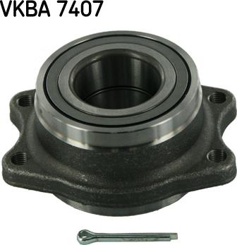 SKF VKBA 7407 - Подшипник ступицы колеса, комплект autospares.lv