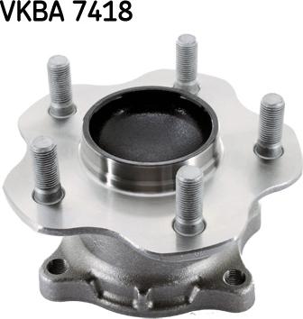 SKF VKBA 7418 - Подшипник ступицы колеса, комплект autospares.lv