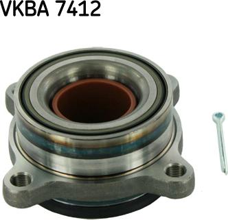 SKF VKBA 7412 - Подшипник ступицы колеса, комплект autospares.lv
