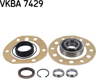 SKF VKBA 7429 - Подшипник ступицы колеса, комплект autospares.lv