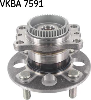 SKF VKBA 7591 - Подшипник ступицы колеса, комплект autospares.lv