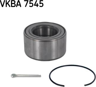 SKF VKBA 7545 - Подшипник ступицы колеса, комплект autospares.lv