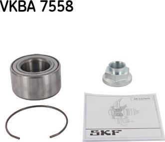 SKF VKBA 7558 - Подшипник ступицы колеса, комплект autospares.lv