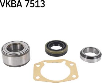 SKF VKBA 7513 - Подшипник ступицы колеса, комплект autospares.lv