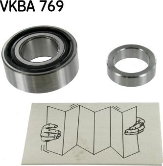 SKF VKBA 769 - Подшипник ступицы колеса, комплект autospares.lv