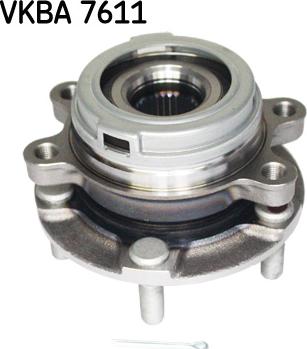 SKF VKBA 7611 - Подшипник ступицы колеса, комплект autospares.lv