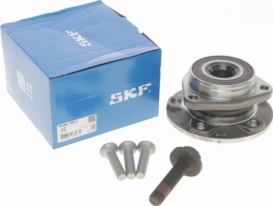 SKF VKBA 7011 - Подшипник ступицы колеса, комплект autospares.lv