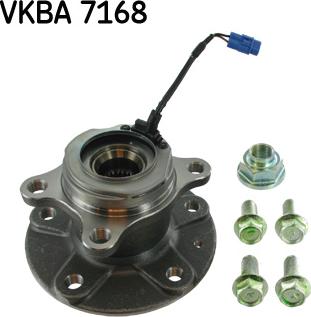 SKF VKBA 7168 - Подшипник ступицы колеса, комплект autospares.lv