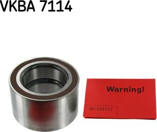 SKF VKBA 7114 - Подшипник ступицы колеса, комплект autospares.lv