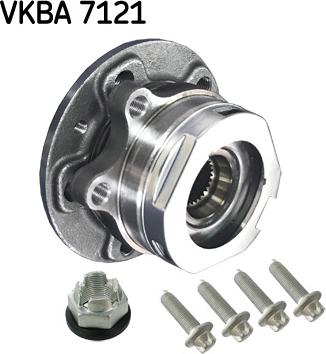 SKF VKBA 7121 - Подшипник ступицы колеса, комплект autospares.lv