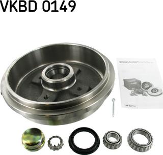 SKF VKBD 0149 - Тормозной барабан autospares.lv