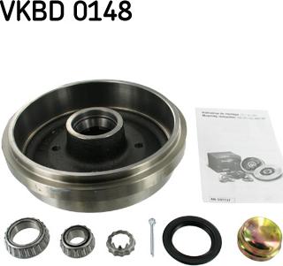 SKF VKBD 0148 - Тормозной барабан autospares.lv