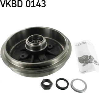 SKF VKBD 0143 - Тормозной барабан autospares.lv