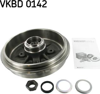 SKF VKBD 0142 - Тормозной барабан autospares.lv