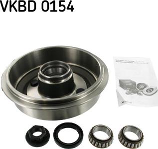 SKF VKBD 0154 - Тормозной барабан autospares.lv