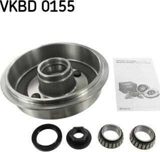 SKF VKBD 0155 - Тормозной барабан autospares.lv