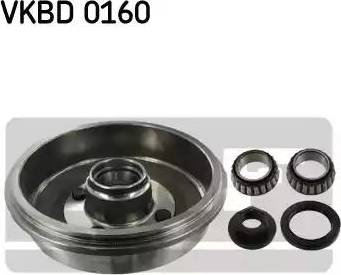 SKF VKBD 0160 - Тормозной барабан autospares.lv