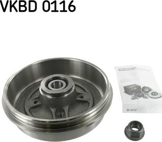 SKF VKBD 0116 - Тормозной барабан autospares.lv