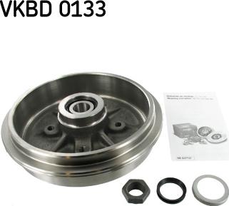 SKF VKBD 0133 - Тормозной барабан autospares.lv