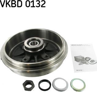 SKF VKBD 0132 - Тормозной барабан autospares.lv