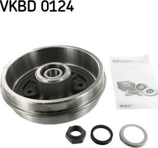 SKF VKBD 0124 - Тормозной барабан autospares.lv