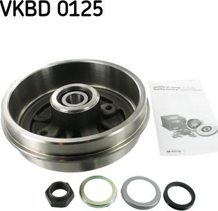 SKF VKBD 0125 - Тормозной барабан autospares.lv