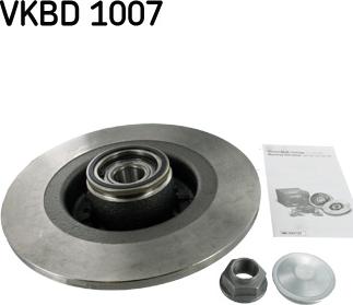 SKF VKBD 1007 - Тормозной диск autospares.lv