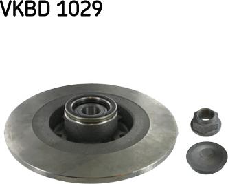 SKF VKBD 1029 - Тормозной диск autospares.lv