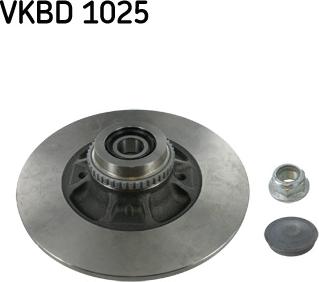 SKF VKBD 1025 - Тормозной диск autospares.lv