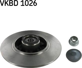 SKF VKBD 1026 - Тормозной диск autospares.lv