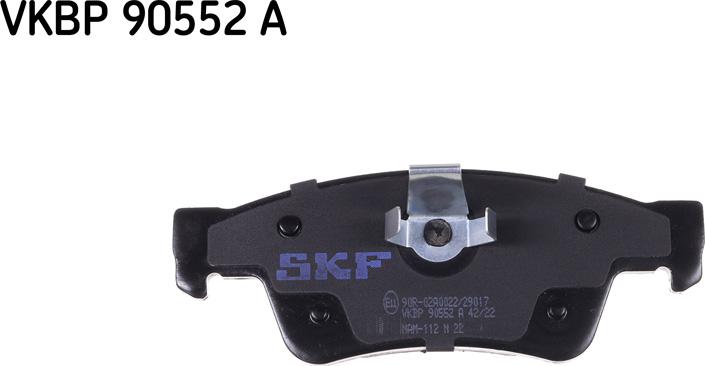 SKF VKBP 90552 A - Тормозные колодки, дисковые, комплект autospares.lv