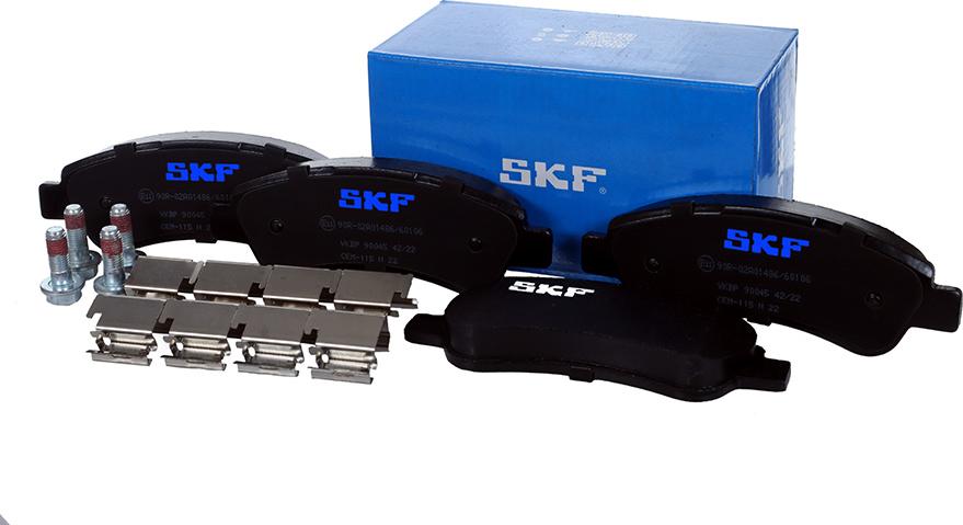 SKF VKBP 90045 - Тормозные колодки, дисковые, комплект autospares.lv