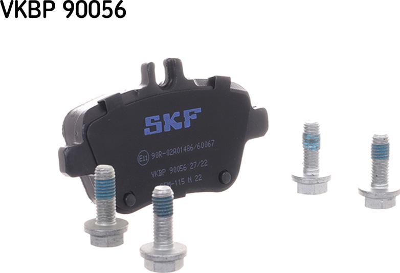 SKF VKBP 90056 - Тормозные колодки, дисковые, комплект autospares.lv