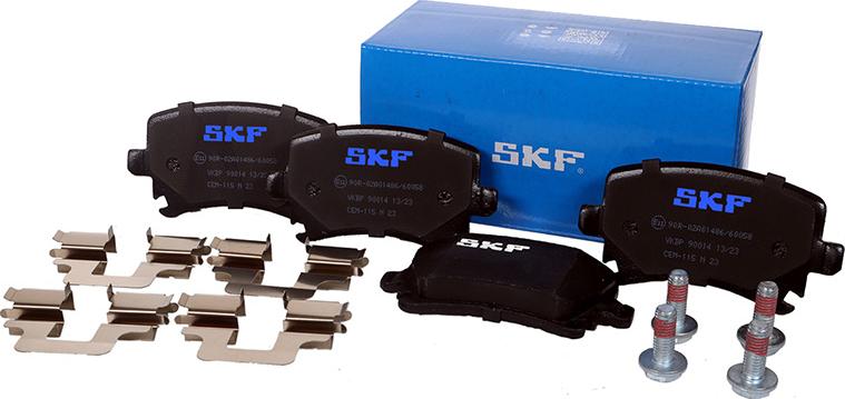 SKF VKBP 90014 - Тормозные колодки, дисковые, комплект autospares.lv