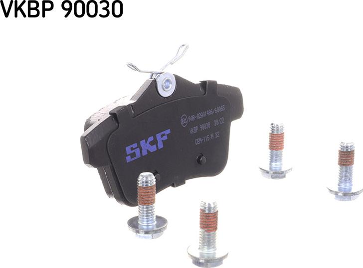 SKF VKBP 90030 - Тормозные колодки, дисковые, комплект autospares.lv