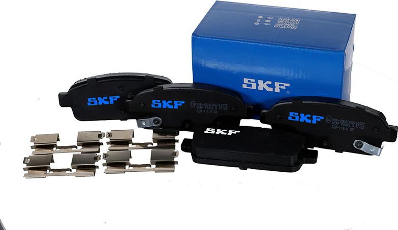SKF VKBP 90033 A - Тормозные колодки, дисковые, комплект autospares.lv