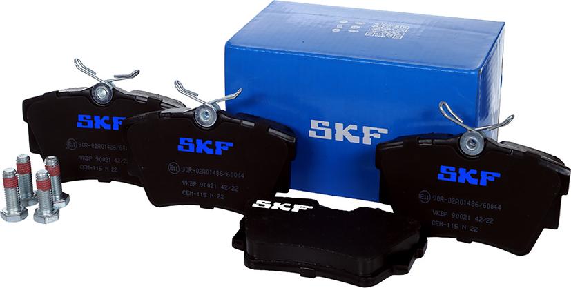 SKF VKBP 90021 - Тормозные колодки, дисковые, комплект autospares.lv