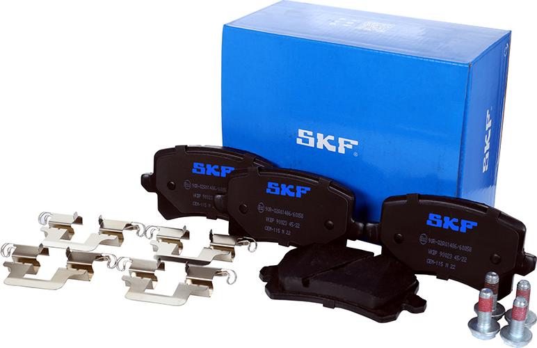 SKF VKBP 90023 - Тормозные колодки, дисковые, комплект autospares.lv