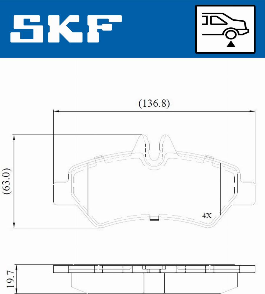 SKF VKBP 90071 E - Тормозные колодки, дисковые, комплект autospares.lv