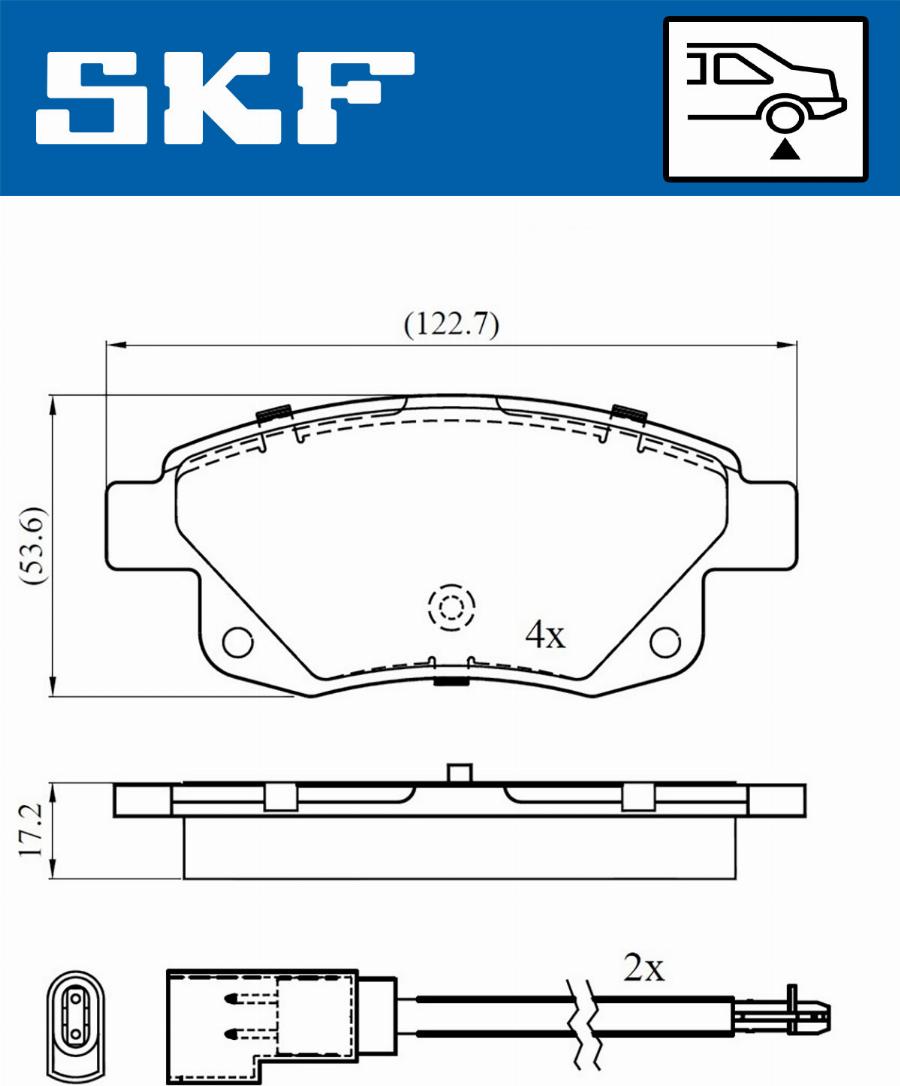 SKF VKBP 90077 E - Тормозные колодки, дисковые, комплект autospares.lv