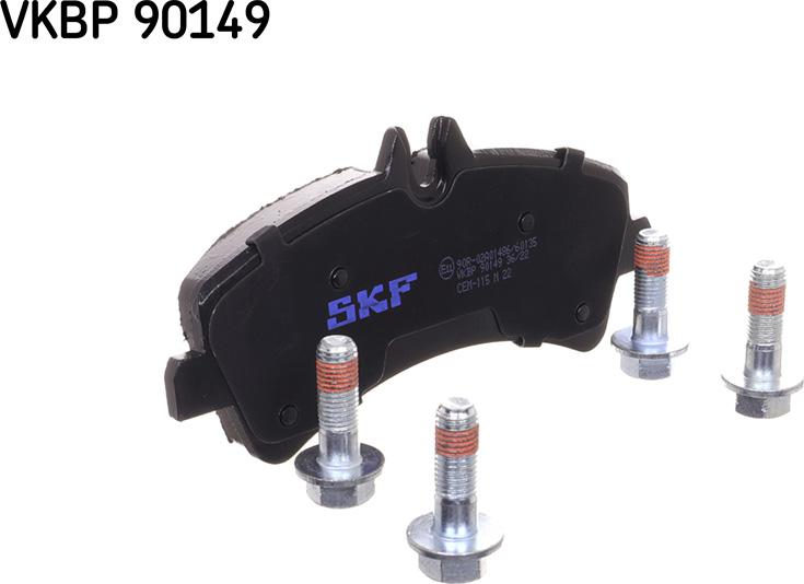 SKF VKBP 90149 - Тормозные колодки, дисковые, комплект autospares.lv