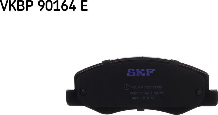 SKF VKBP 90164 E - Тормозные колодки, дисковые, комплект autospares.lv