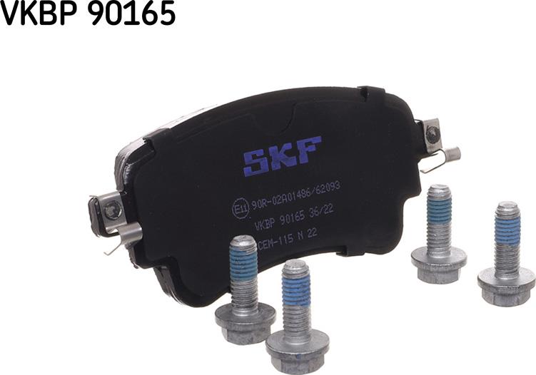 SKF VKBP 90165 - Тормозные колодки, дисковые, комплект autospares.lv