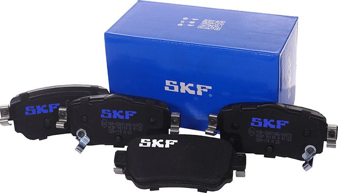 SKF VKBP 90109 A - Тормозные колодки, дисковые, комплект autospares.lv