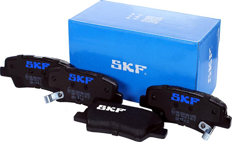 SKF VKBP 90100 A - Тормозные колодки, дисковые, комплект autospares.lv