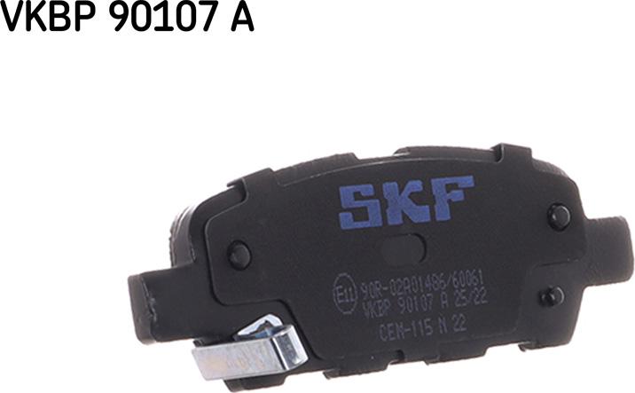 SKF VKBP 90107 A - Тормозные колодки, дисковые, комплект autospares.lv