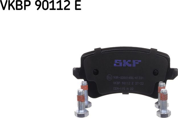SKF VKBP 90112 E - Тормозные колодки, дисковые, комплект autospares.lv