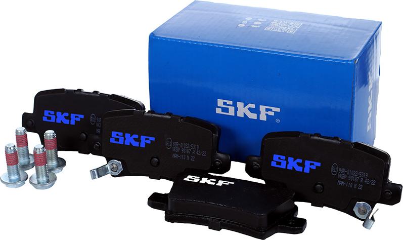 SKF VKBP 90187 A - Тормозные колодки, дисковые, комплект autospares.lv