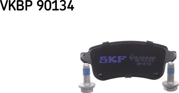 SKF VKBP 90134 - Тормозные колодки, дисковые, комплект autospares.lv